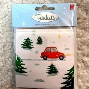 2/$12🎄Trinkets “N. Pole” 3 Pack Mini Pop-Up Gift Cards